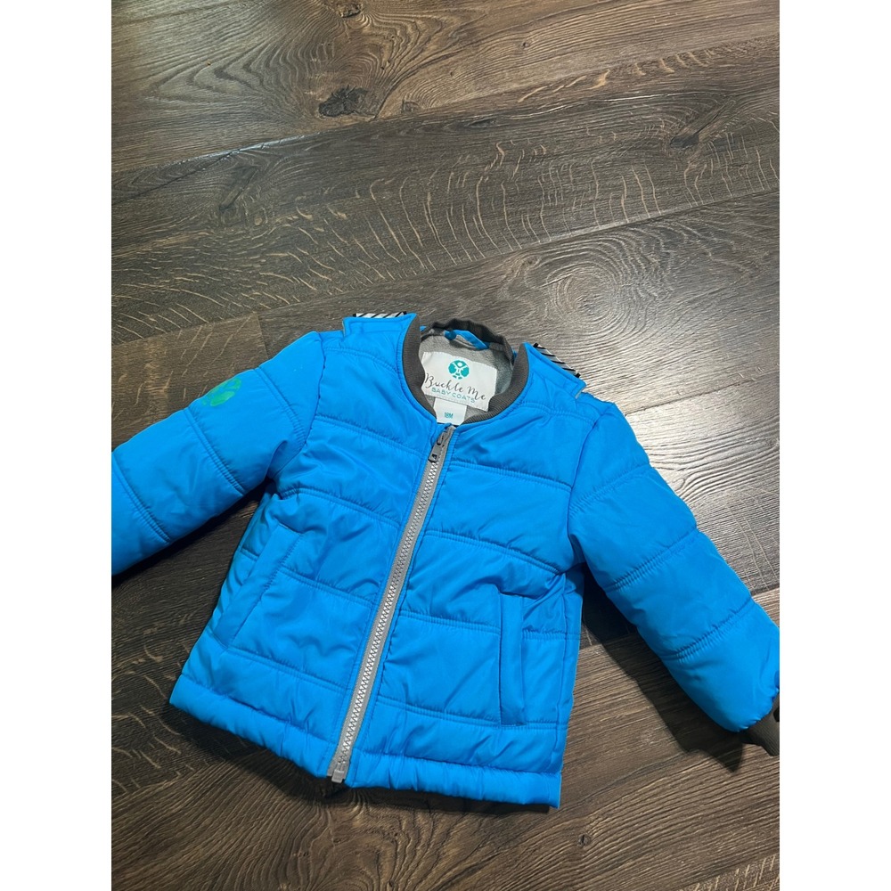 Buckle Me Baby Coats Blue Car Seat Safe Puffer Jacket Toddler 18M Coat
